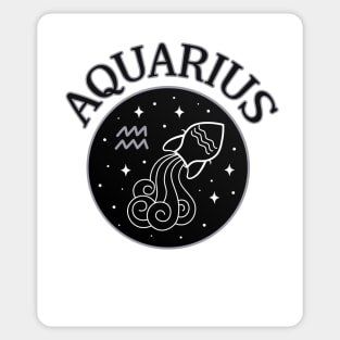 Aquarius Star Sign Zodiac Horoscope Cheeky Witch® Sticker